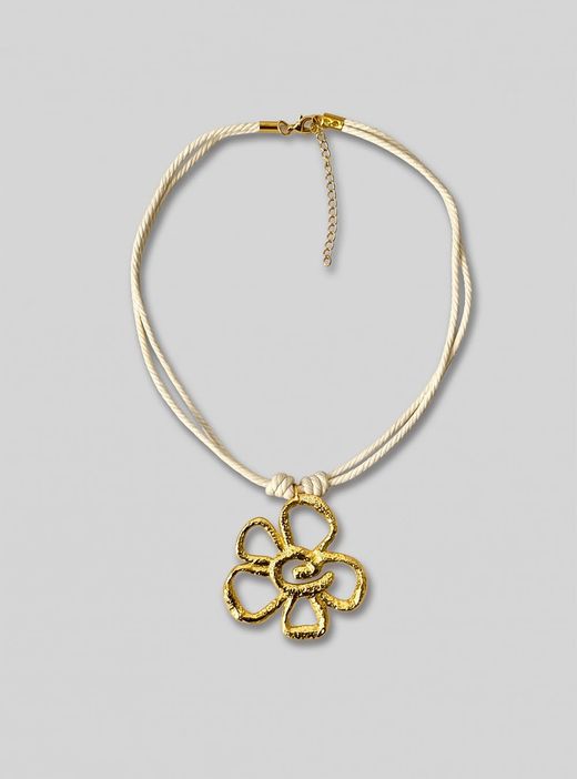 Collar Flor Dorada