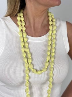 Collar largo Bolas tela - 9 colores