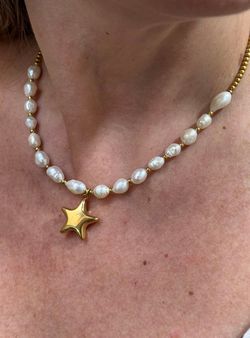 Collar perlas estrella