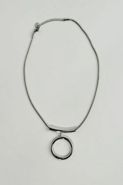 Collar plateado aro de acero