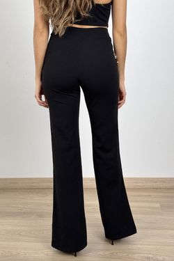 Conjunto chaleco y pantalón negro Sara