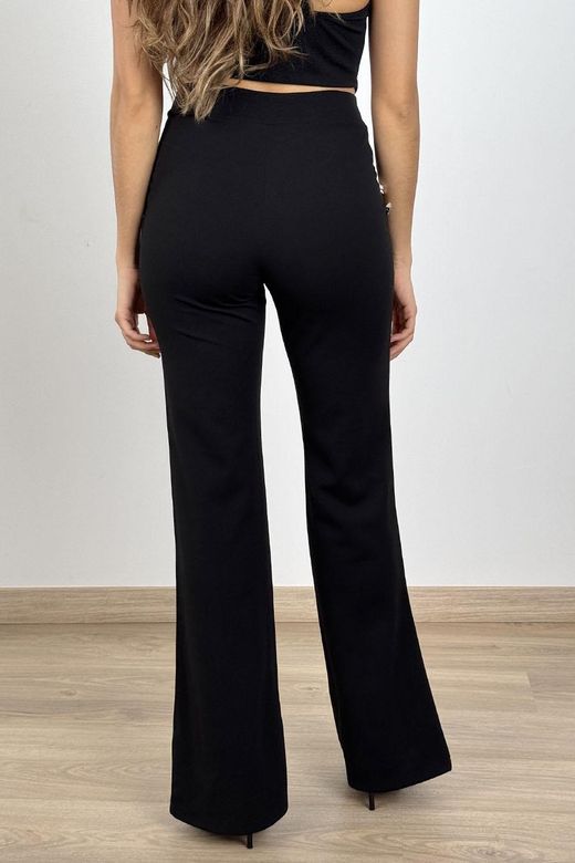 Conjunto chaleco y pantalón negro Sara