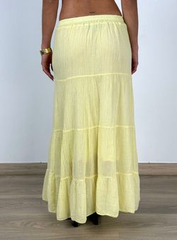 Falda larga Llafranc amarilla