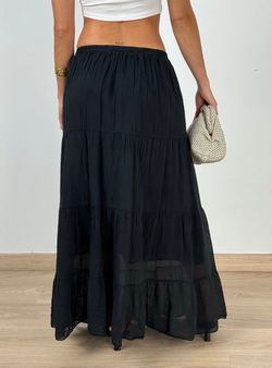 Falda larga Llafranc negra