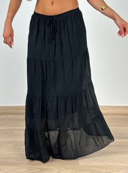 Falda larga Llafranc negra