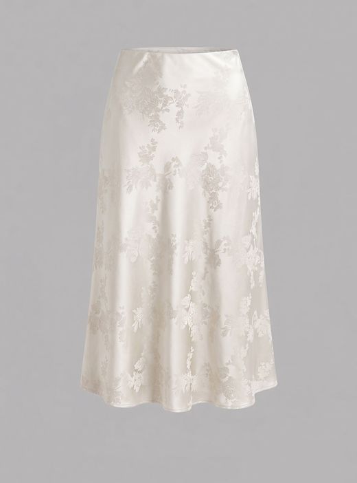Falda midi Diana blanco
