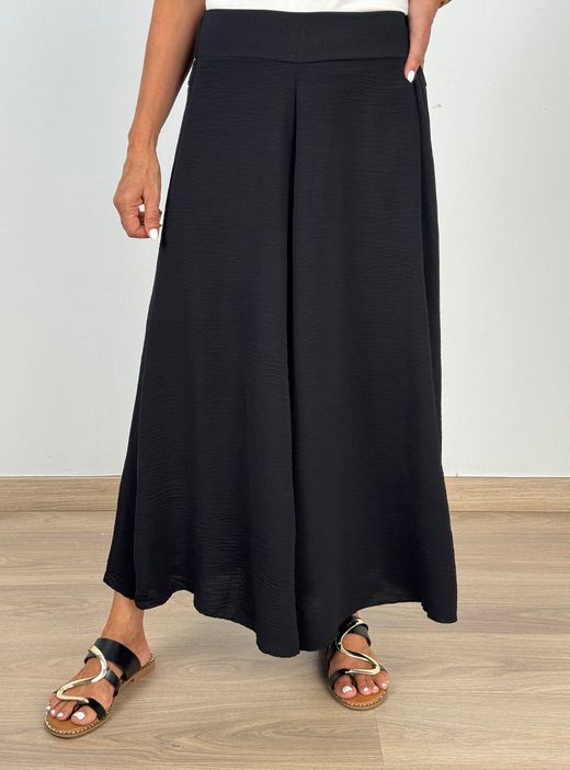Falda pantalón fluida negra