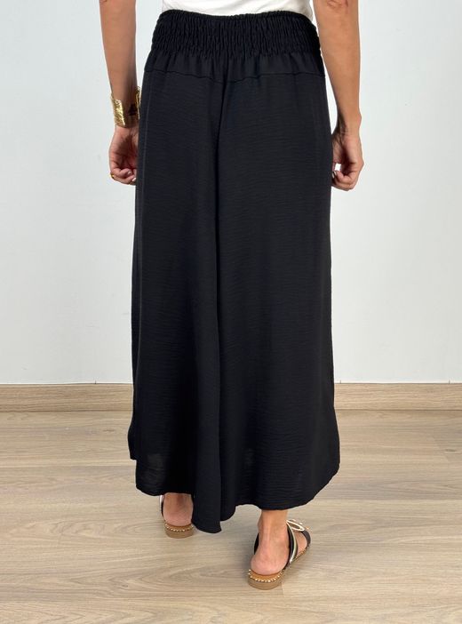 Falda pantalón fluida negra