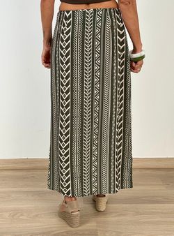 Falda-pareo Zanzíbar kaki