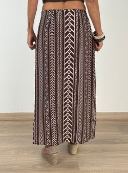 Falda-pareo Zanzíbar marrón