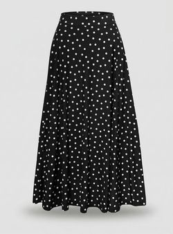 Falda topos Triana negro-blanco