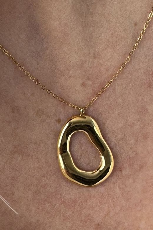 Gargantilla aro irregular gold