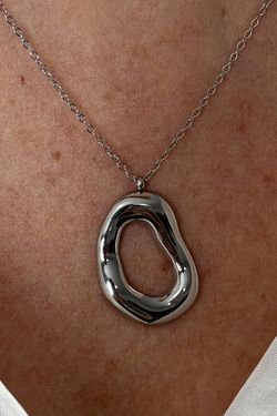 Gargantilla aro irregular silver