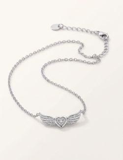 Gargantilla Corazón Alado Silver