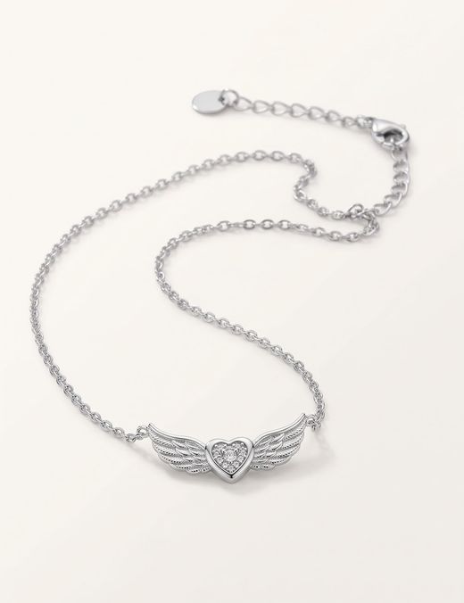 Gargantilla Corazón Alado Silver