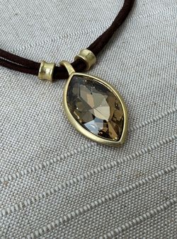 Gargantilla Cristal marrón