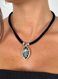 Gargantilla Cristal negra