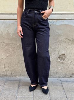 Jeans Barrel Denim Oscuro