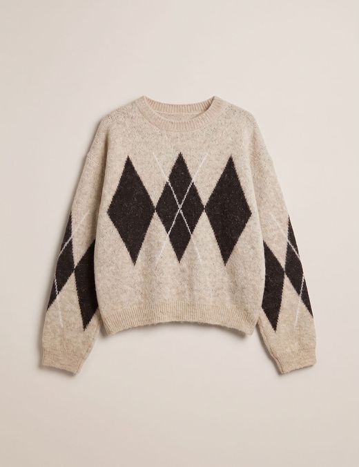 Jersey Argyle Oversize