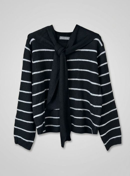 Jersey con capa negro-crudo