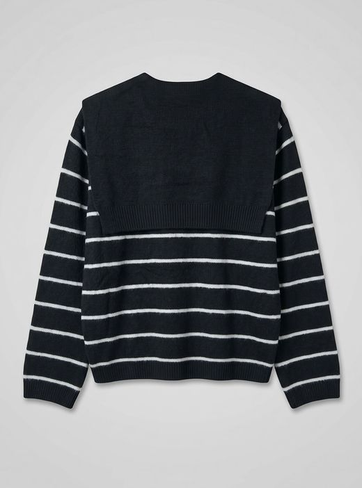 Jersey con capa negro-crudo
