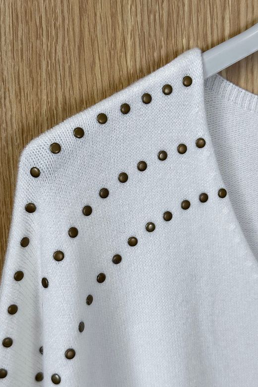 Jersey con tachuelas Berta blanco