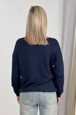 Jersey con tachuelas Berta marino