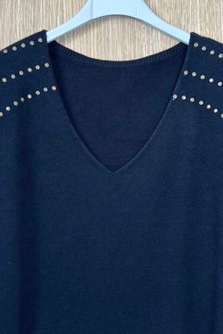 Jersey con tachuelas Berta negro