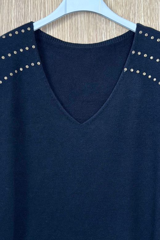 Jersey con tachuelas Berta negro