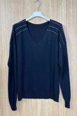 Jersey con tachuelas Berta negro