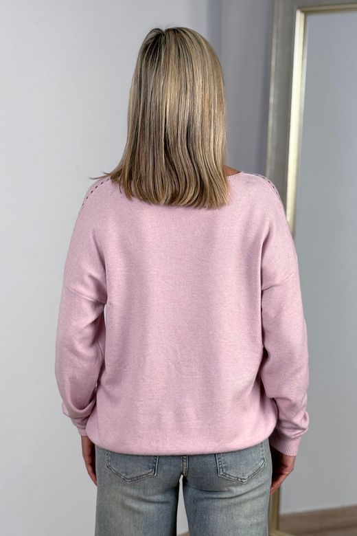 Jersey con tachuelas Berta rosa