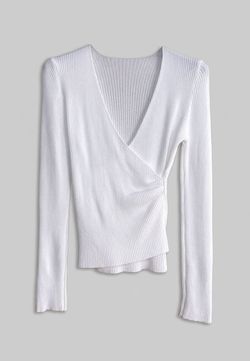 Jersey cruzado Ainara blanco