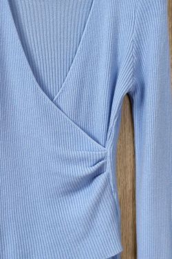 Jersey cruzado Ainara celeste