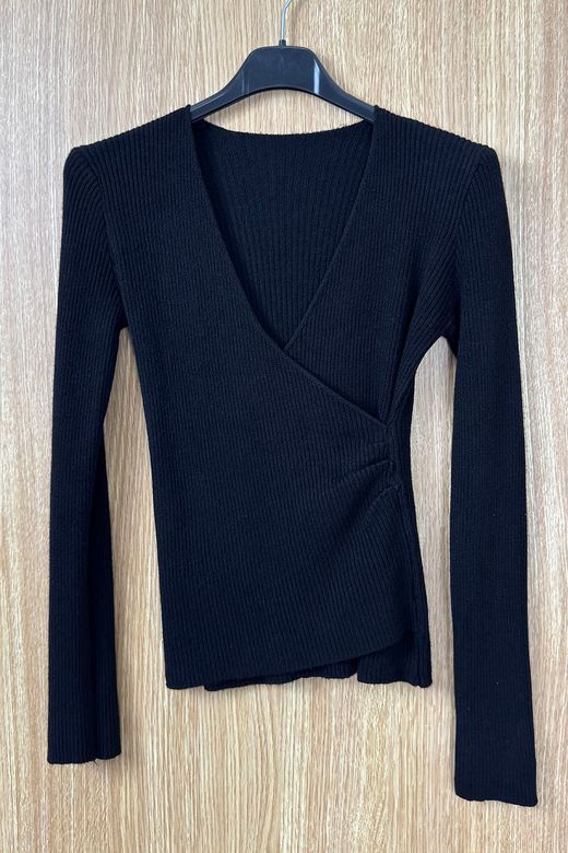 Jersey cruzado Ainara negro