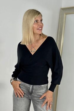 Jersey cruzado negro
