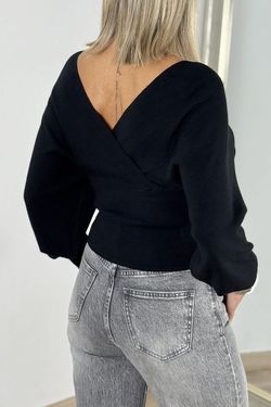 Jersey cruzado negro