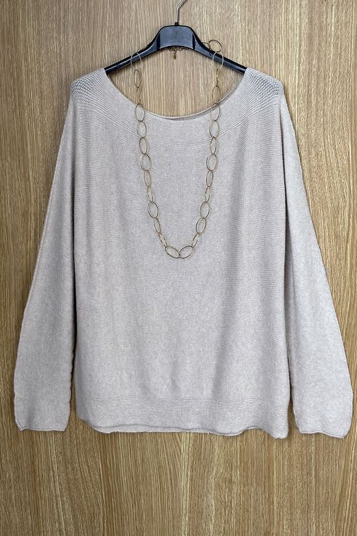 Jersey de lana Belma beige