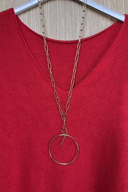 Jersey de punto Aimar rojo