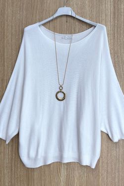 Jersey de punto Aroa blanco