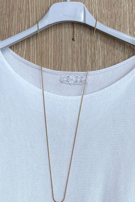 Jersey de punto Aroa blanco