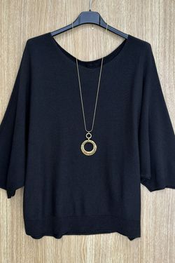 Jersey de punto Aroa negro