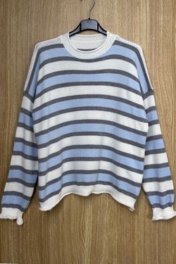 Jersey de rayas Andrea blanco-celeste