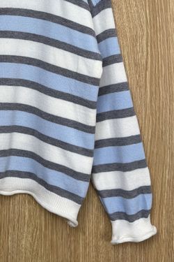 Jersey de rayas Andrea blanco-celeste