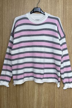 Jersey de rayas Andrea blanco-rosa