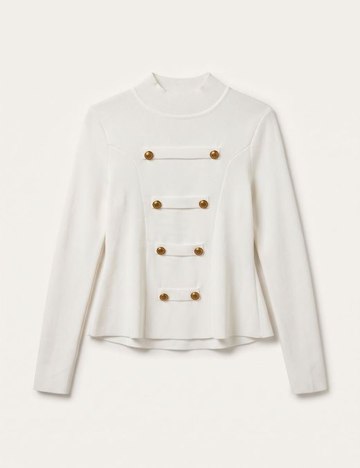 Jersey Estilo Militar Blanco