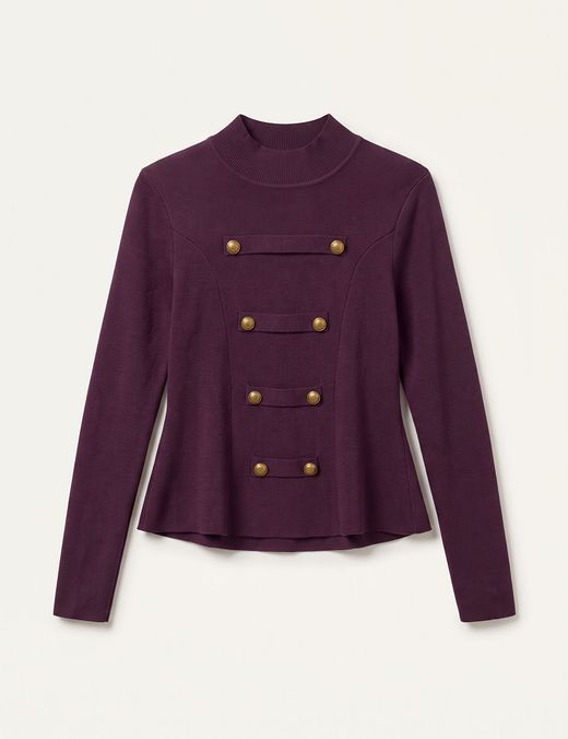 Jersey Estilo Militar Burdeos