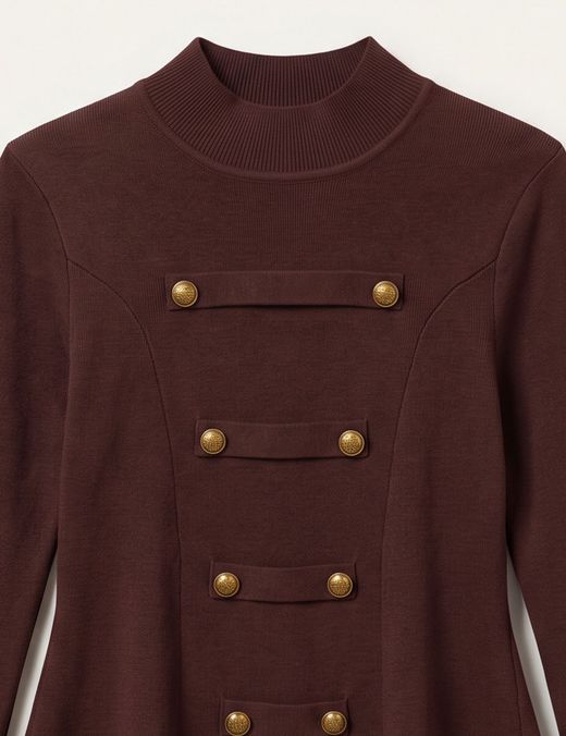 Jersey Estilo Militar Marrón