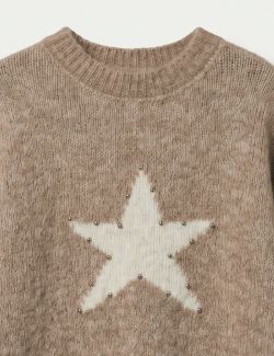 Jersey Estrella Jacquard Beige