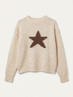 Jersey Estrella Jacquard Crudo