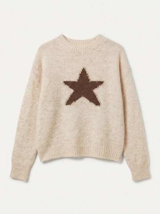 Jersey Estrella Jacquard Crudo